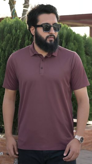 Platinum China Polo- Purple